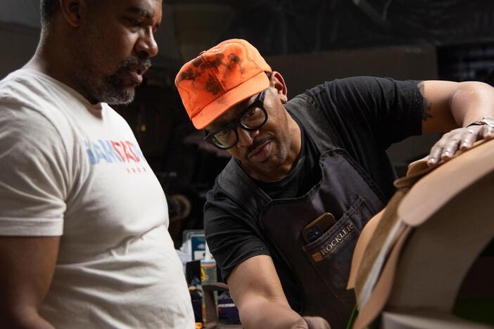 Follow furniture maker and conceptual artist Norman Teague as he prepares for a solo exhibition.