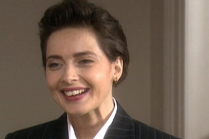 Isabella Rossellini discusses her acting versus modeling career.