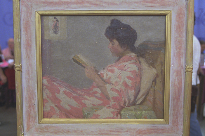 Appraisal: John H. Vanderpoel Painting, ca. 1895, from Vintage Charlotte.