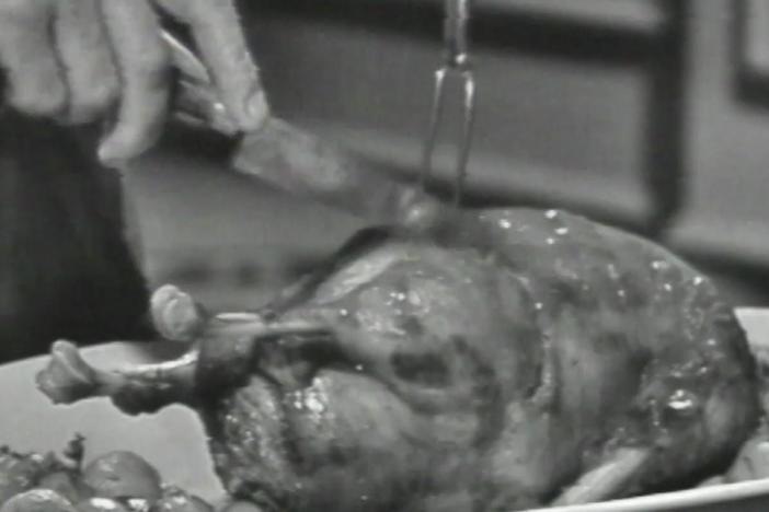 The French Chef, Julia Child demonstrates how to prepare Roast Goose