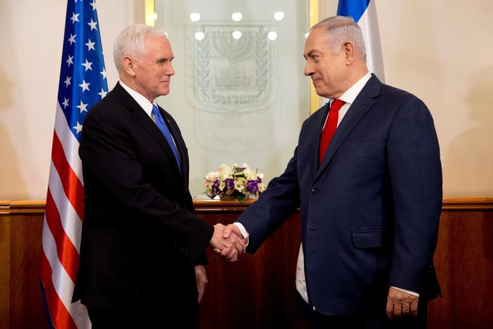Mike Pence said the U.S. would its embassy from Tel Aviv to Jerusalem.