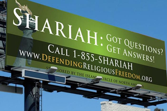 The debate over banning US courts from considering Islamic law in their decision-making.