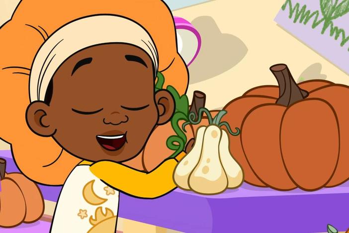 The Loops create new ways to use pumpkins./Liana and Louisa train to be babysitters.