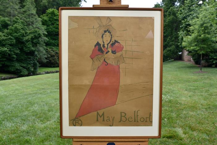 Appraisal: 1895 Henri de Toulouse-Laurtec "May Belfort" Poster