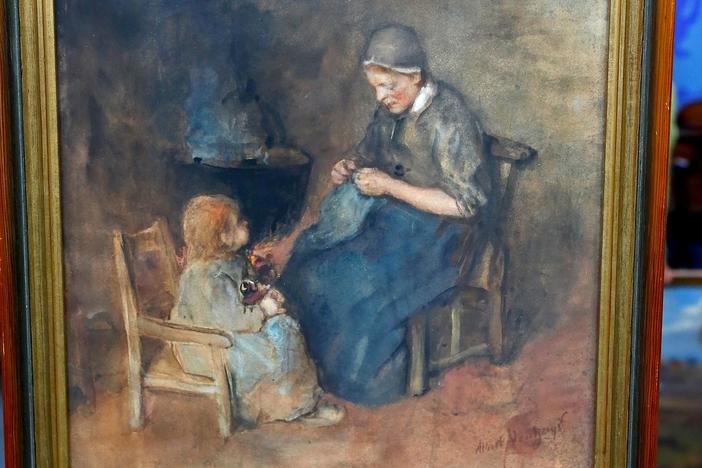 Appraisal: Late 19th-Century Albert Neuhuys Watercolor, from Richmond Hour 1.
