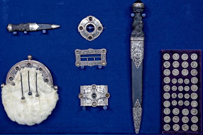 Appraisal: Scottish Silver & Enamel Dress Set, ca. 1873, from Knoxville Hour 3.