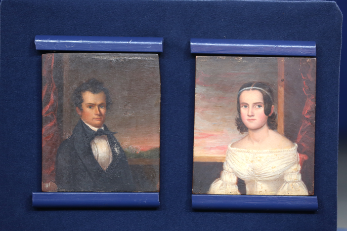 Appraisal: 1840 & 1841 E. S. Goddard miniature portraits in New Orleans, LA