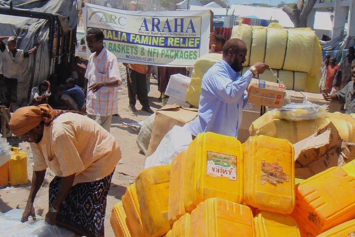 Aid groups face an uphill battle getting donations for areas like East Africa.