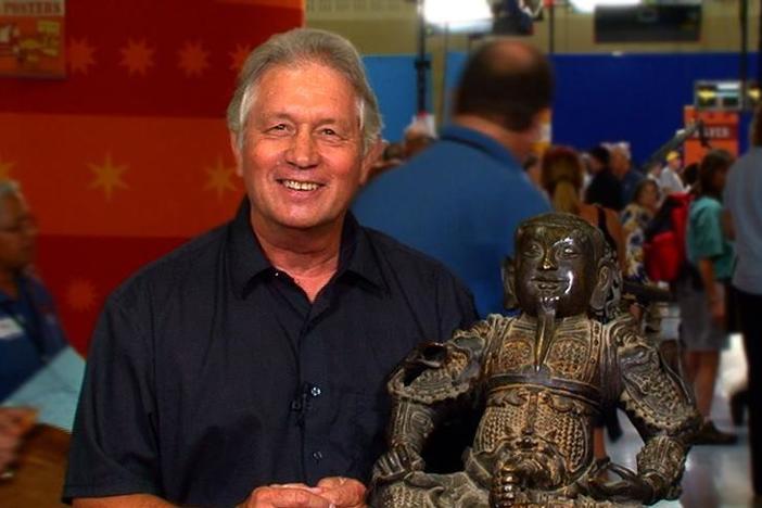 Tulsa Web-exclusive interview of the owner of the Chinese cast bronze guardian figure.