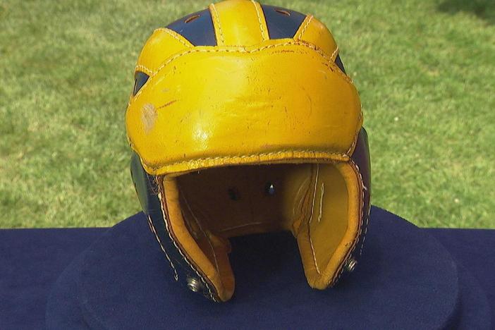 Appraisal: Michigan Wolverines Football Helmet, ca. 1940