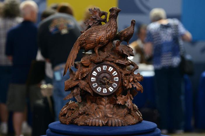 Appraisal: Black Forest-style French Carved Clock, ca. 1880 , from Indianapolis Hour 2.