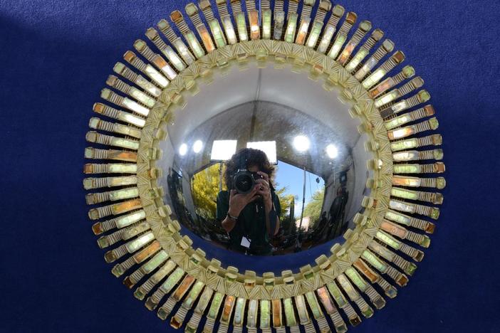 Appraisal: Line Vautrin Talosel Mirror, ca. 1960
