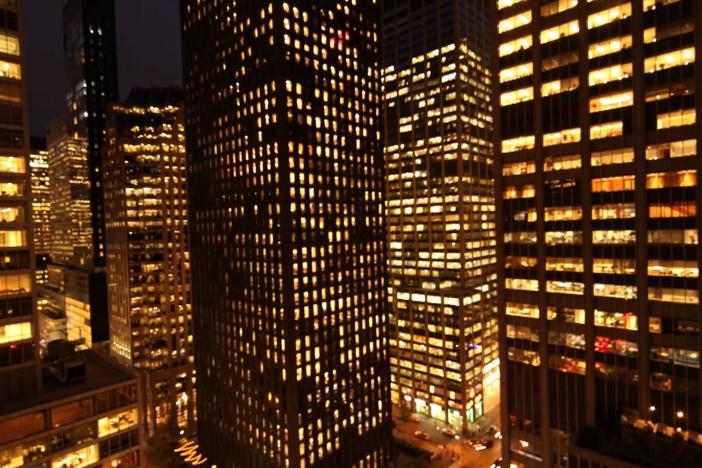 The CBS Building, or Black Rock, is an imposing 38-story building of black marble. 