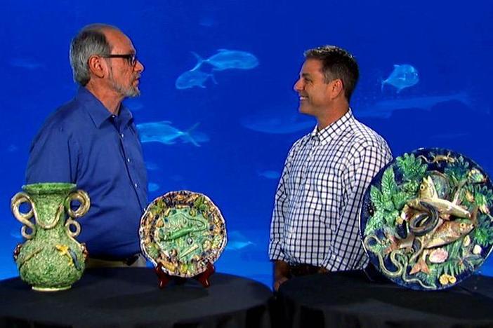 At the Georgia Aquarium, ROADSHOW examines aquatic-themed Palissy ware.