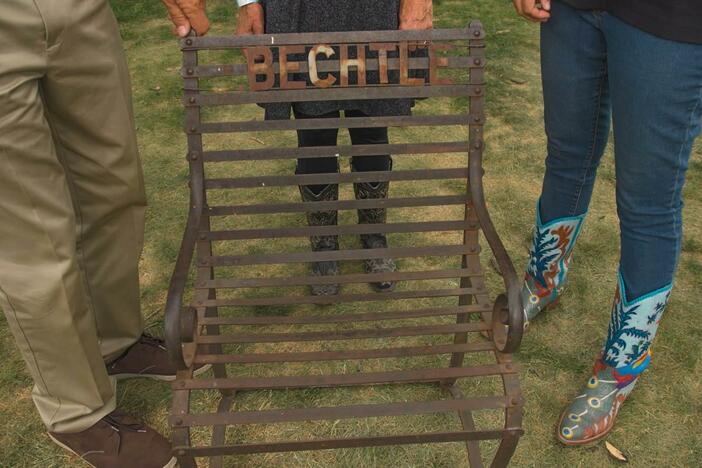 Appraisal: J. Bechtle Metal Chair, ca. 1865