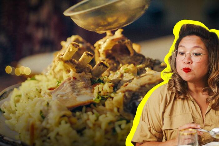 The family behind a Middle Eastern Brooklyn grocery makes a hearty mansaf meal.
