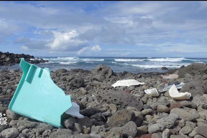 Tiny Easter Island deals with giant trash problem