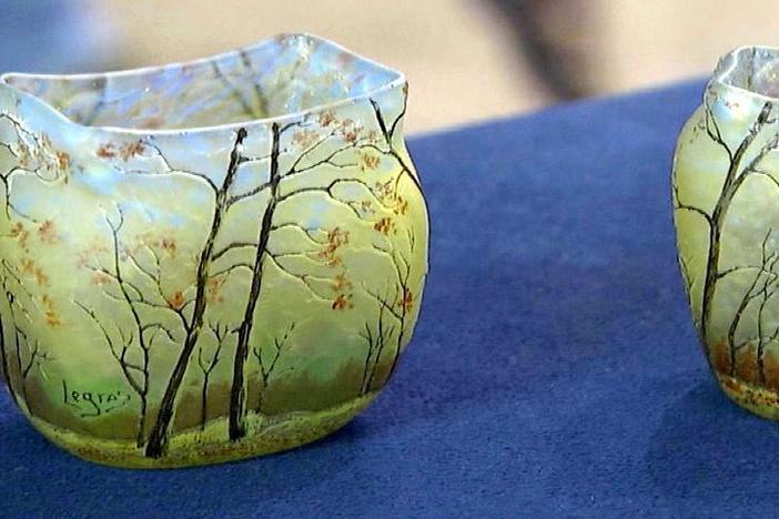 Appraisal: Legras Cameo Glass Vases, ca. 1905, from Rapid City Hour 1.