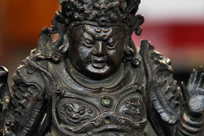 Appraisal: 17th-Century Chinese Bronze Guardian Figure, from Atlanta Hour 3.