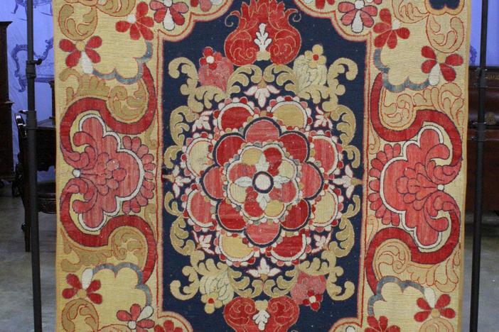 Appraisal: Portuguese Needlework Tapestry, ca. 1800, in Vintage Savannah.