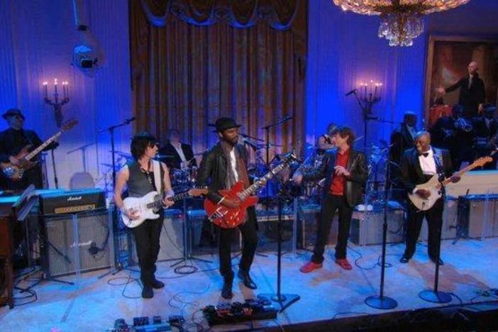 Watch Buddy Guy, Jeff Beck, Gary Clark Jr., and Mick Jagger perform "Five Long Years