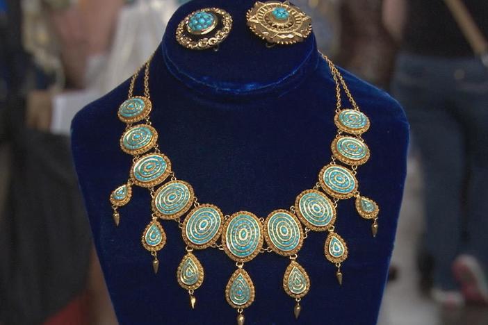 Appraisal: Gold Necklace & Brooches, from Charleston, Hour 3.
