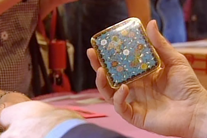 Appraisal: Cloisonné Enamel Sample Set, ca. 1900, in Vintage Birmingham.