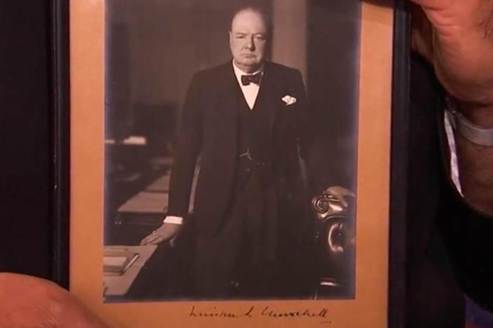 Appraisal: 1944 Signed Winston Churchill Photograph