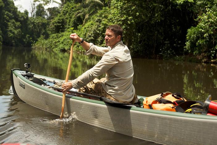 During their time on the river, Steve and Aldo spot capuchin monkeys and capybaras.