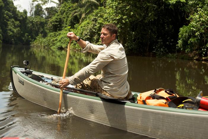 During their time on the river, Steve and Aldo spot capuchin monkeys and capybaras.