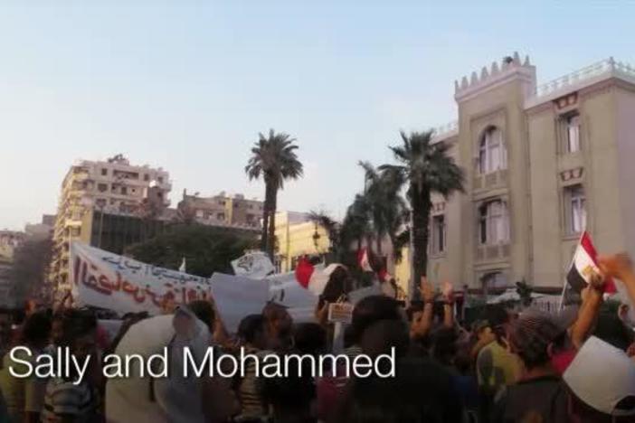 When they met, he was of the Muslim Brotherhood and she a leftist Coptic Christian.