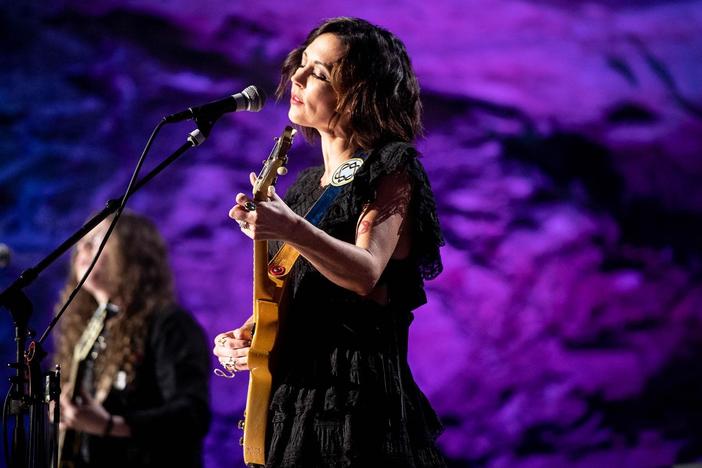 Amanda Shires cuts her own genre blended roots-rock with fierce-sweet violin.