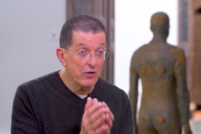 Artist Antony Gormley showcases his latest exhibition and discusses his inspiration.