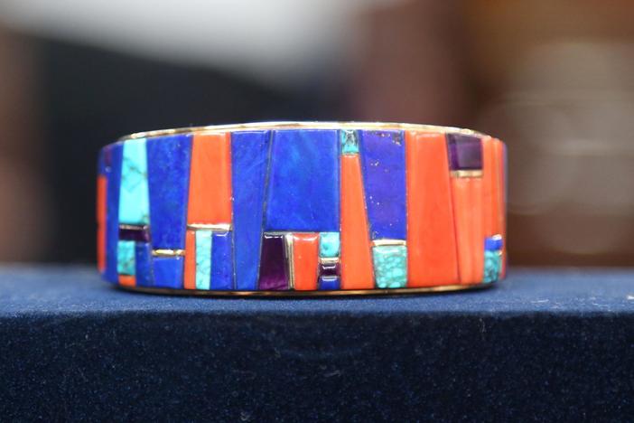 Appraisal: Charles Loloma Bracelet, ca.1985, in New Orleans Hour 1.