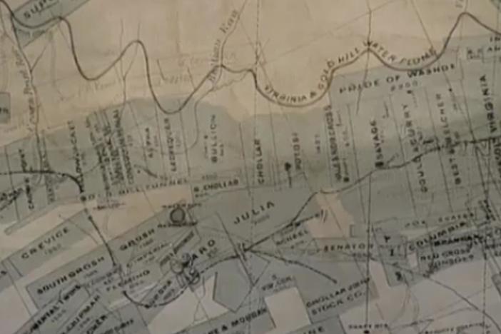 Appraisal: 1876 Comstock Lode Map