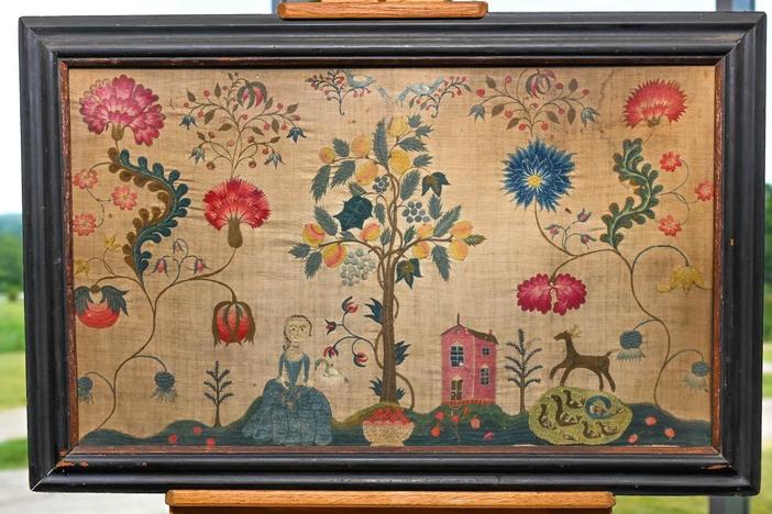 Appraisal: Schoolgirl Needlework, ca. 1740