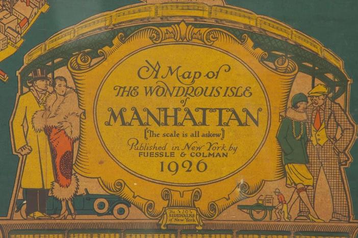 Appraisal: 1926 C.V. Farrow Manhattan Poster Map