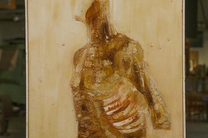 Appraisal: 1963 Arthur Kern 'Torso' Mixed-media Painting