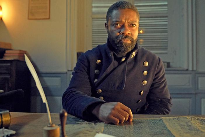 Valjean intercepts Marius at the barricades. Javert's story reaches its conclusion.