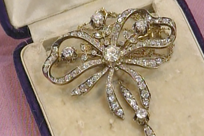 Appraisal: Russian Diamond Brooch, ca. 1880, in Vintage Chicago.