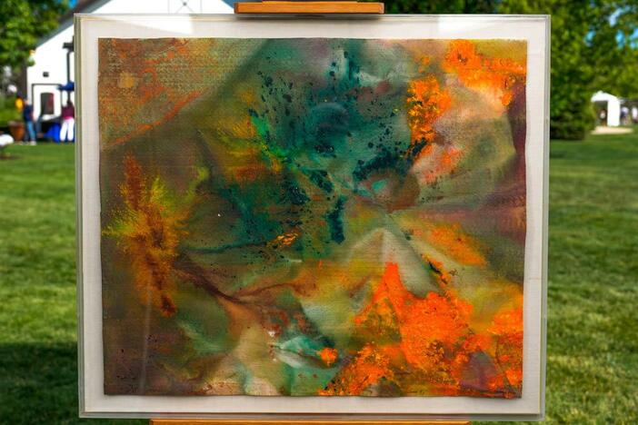 Appraisal: 1974 Sam Gilliam "June 5" Acrylic Painting