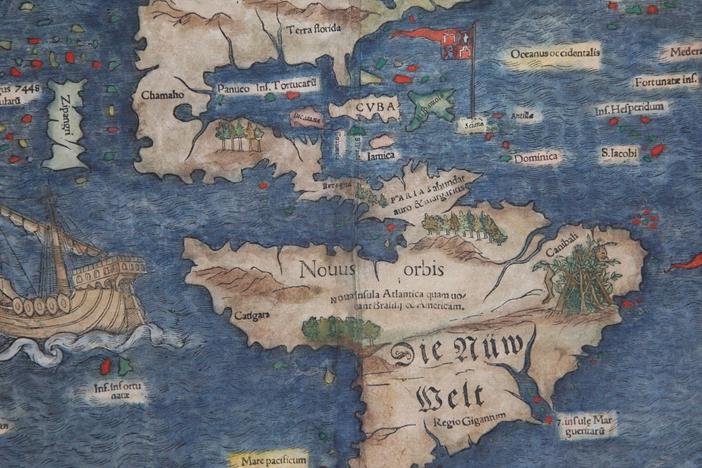 Appraisal: Munster Map of Americas, ca. 1560, from San Diego Hour 2