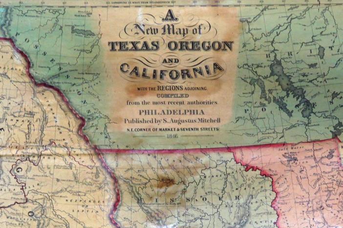 Appraisal: 1846 S. Augustus Mitchell U.S. Wall Map, from Cincinnati Hour 2.