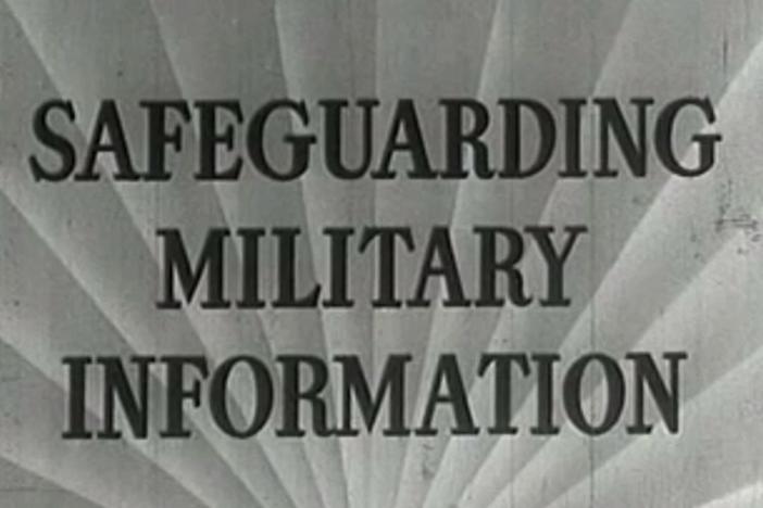 Archive propaganda film - what can happen when the enemy gains access to military secrets.