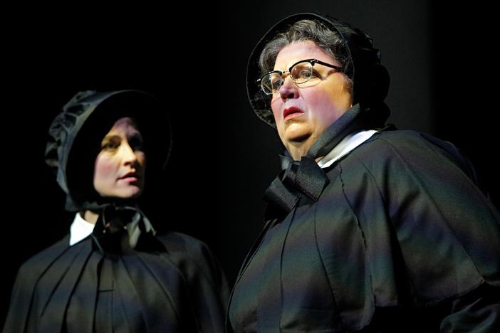 Watch an adaption of the hit film where suspicion comes to a head at a Catholic school.