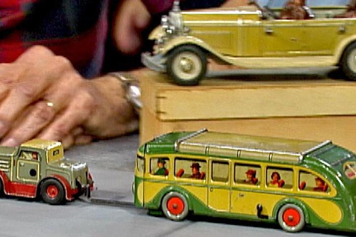 Appraisal: German Toy Bus & Car, ca. 1935, from Vintage Providence.