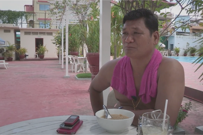 The head of the trafficking "agency" explains how they recruit girls in to the slave trade