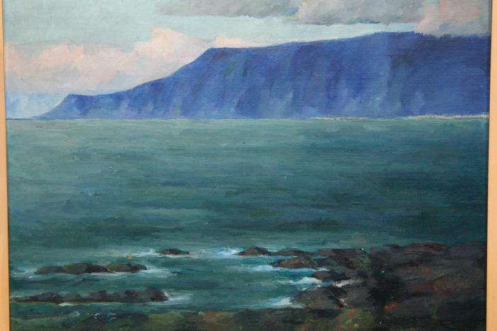 Appraisal: Jón Stefánsson Oil Painting, ca. 1930, from Spokane Hour 3.