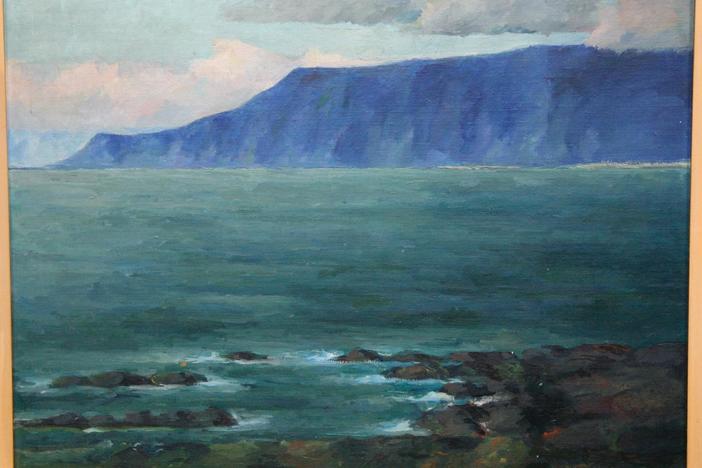 Appraisal: Jón Stefánsson Oil Painting, ca. 1930, from Spokane Hour 3.