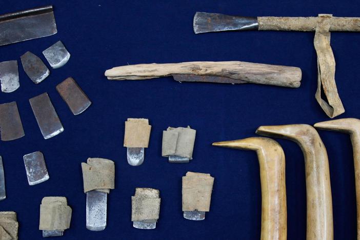 Appraisal: 19th C. Lakota Hide Tanning Kit, from Rapid City Hour 1.